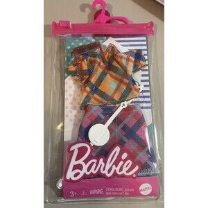 Mattel Barbie Fashion Pack Plaid‎ Top, Skirt, with Purse & Sunglasses